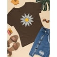 thumbnail image 3 of Smartprints Cute Daisy Flower Art T-Shirt Women -Image by Shutterstock, Female Medium, 3 of 4