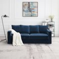 thumbnail image 3 of Anviora Home 83.5" Navy Velvet 3 - Seater Sofa with Washable Covers, 3 of 8