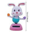 thumbnail image 3 of 1/4 Pieces Easter Rabbit Solar Dancing Toys Bunnies Car Dancer Doll Cute Rabbit with Eggs Car Windowsill Decor Toys SunCatcher Car Desk Decor, 3 of 5