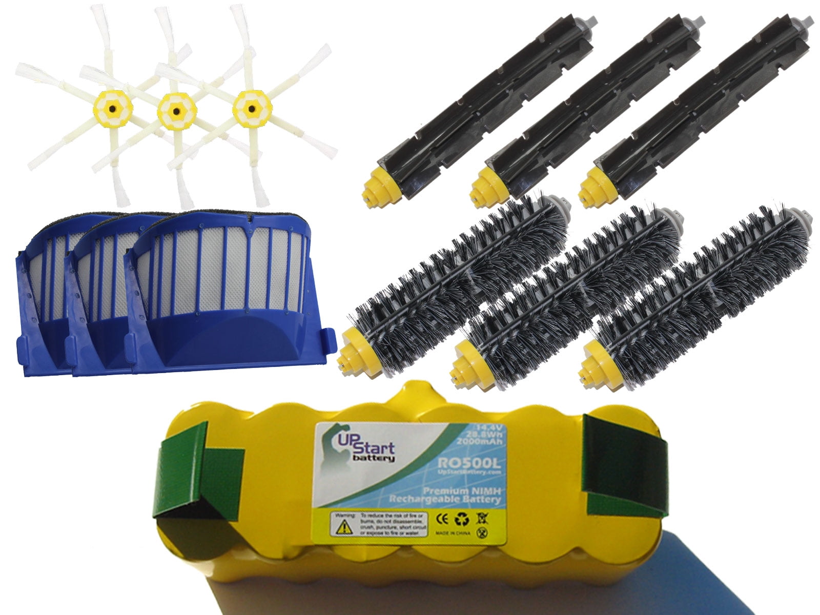 iRobot Roomba 650 Battery, Filters, Bristle Brushes, Beater Brushes and