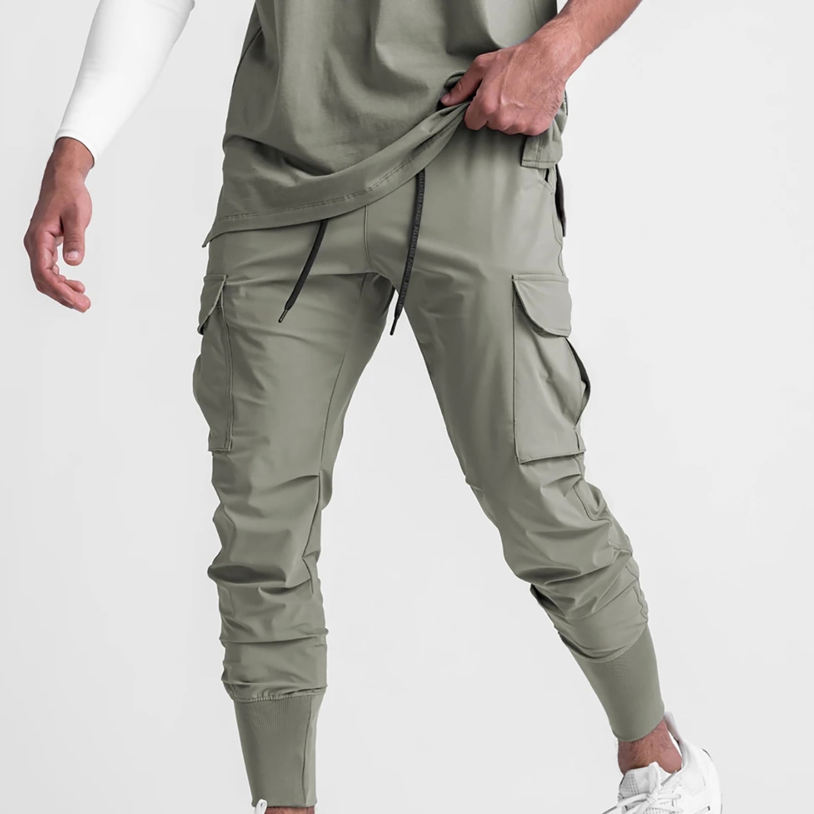Zanvin Bike Pants summer men s Fashion Sports Casual Waterproof Casual Pants Fitness Leggings Sweatpants camping Gifts Green