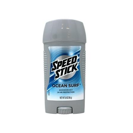 Speed Stick Clear Solid Deodorant, 24 HR, Ocean Surf, 3 OZ - 4 Pack