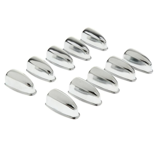 10x Drum Clamp Set de Batería Bass Drum Lugs Claws Piezas de Repuesto - Plateado, se describe Plata Hugo Gancho para Garra de Tambor