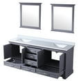 thumbnail image 6 of Dark Grey Bath Vanity 80 In. W X 22 D With White Quartz Top & 30 Mirrors - And Spacious Soft Close Feature Double D, Top, Mirrors, For Quiet Use Ample Storage, 6 of 7