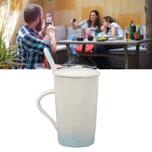 Tazas grandes de cerámica de 400ml taza de café con estilo de pintura con tinta ANGGREK Otros