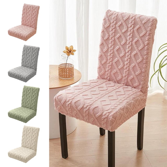 Fundas de silla elásticas removibles, lavables, antideslizantes para comedor, oficina, hotel, fácil de instalar, ajuste elástico, gris oscuro, azul, beige, naranja