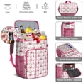 thumbnail image 5 of Travel Cooler Bag - Pink Baseballs and Bows Pattern Camping Beer Cooler Backpack with Bottle Opener- Waterproof Insulated Picnic Backpacks - Cooler Bag for Beach, 5 of 6