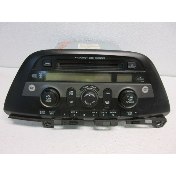Pre-Owned 2005 Honda Odyssey AM FM 6 Disc CD DVD AUX XM Radio Receiver OEM LKQ - Verify Specific Vehicle Fitment In Description - (Good)