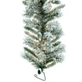thumbnail image 3 of Vickerman 9' Snow Ridge Artificial Christmas Garland, Warm White LED Lights, 3 of 6
