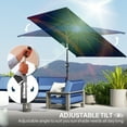 thumbnail image 4 of Outsunny Tilt Patio Umbrella, Garden Market Parasol with Crank, Navy Blue, 4 of 10
