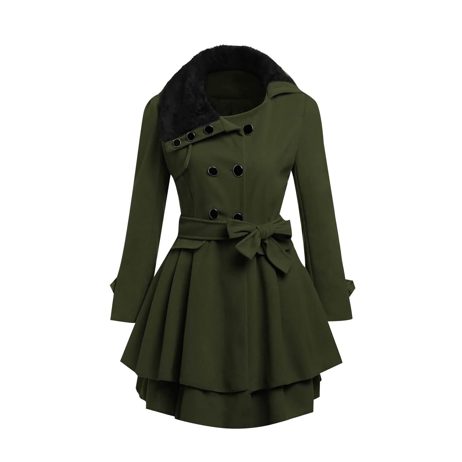 Xzngl Winter Jacket For Women Women Faux Wool Warm Slim Coat Jacket Thick Parka Overcoat Long Winter Outwear Long Coat For Women Winter Coat For Women
