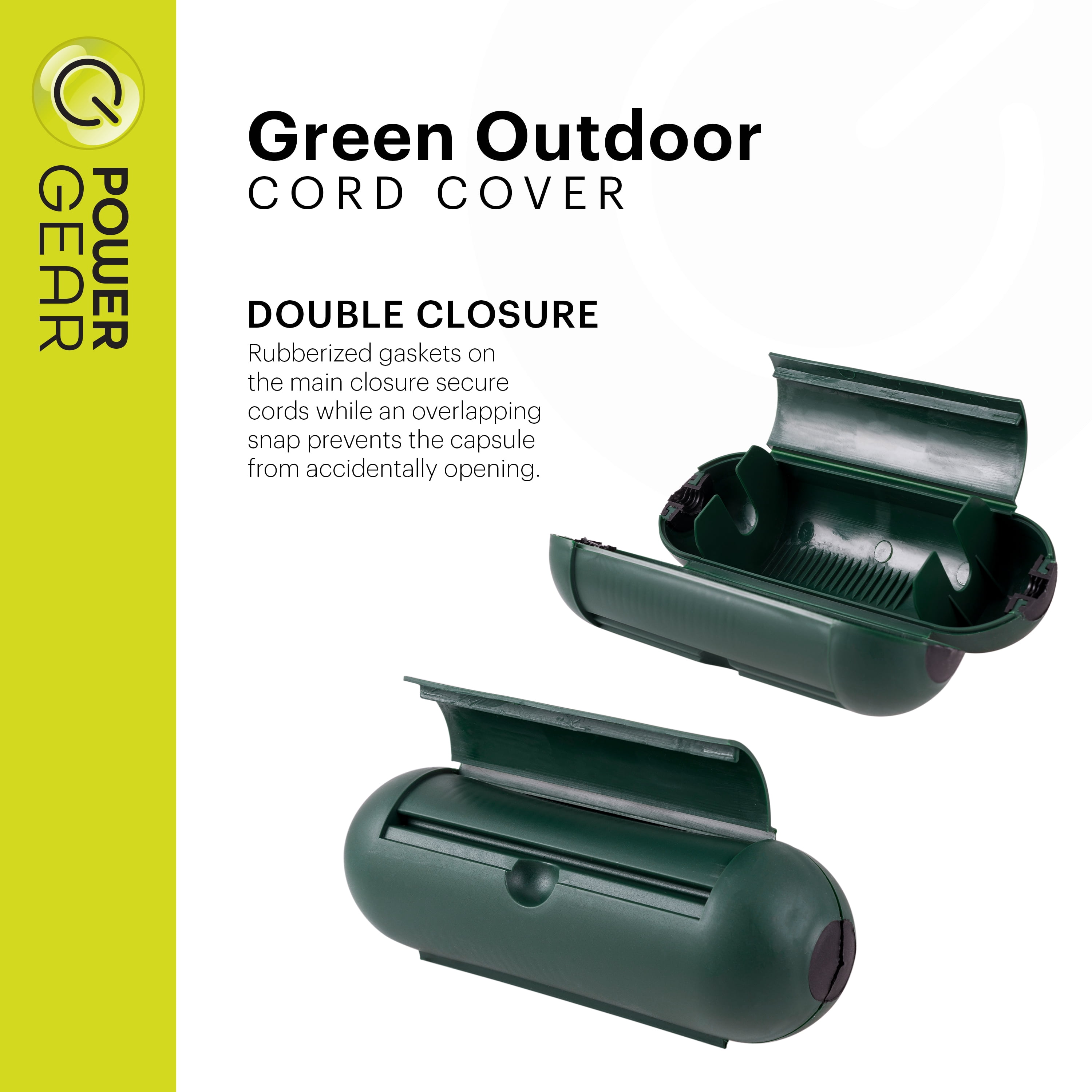 Power Gear Outdoor Cord Cover, Green, Plastic