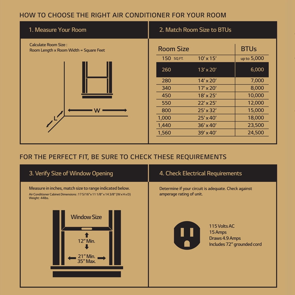 air conditioner for 10 x 12 room