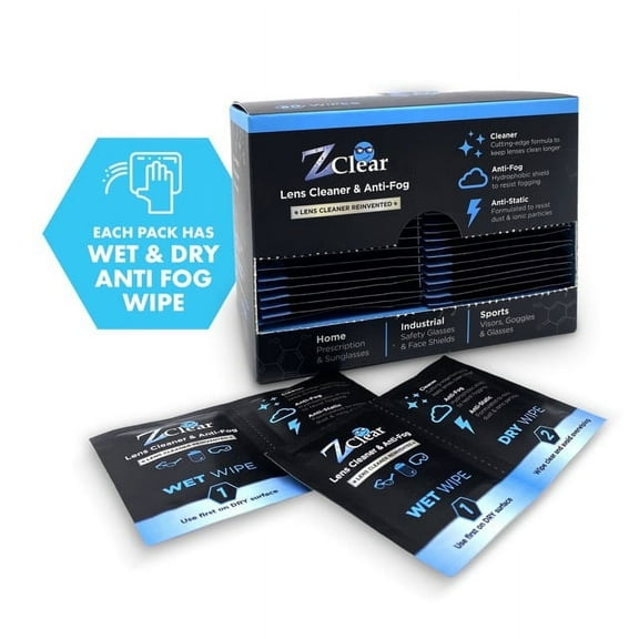 Z Clear Eyeglass Cleaning Wipes with Anti Fog , 50 Count Value Pack