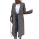 thumbnail image 2 of Abrigo de Lana de Invierno para Mujer, Estilo Informal, con Solapa y Botonadura Sencilla. Gris XL, 2 of 10