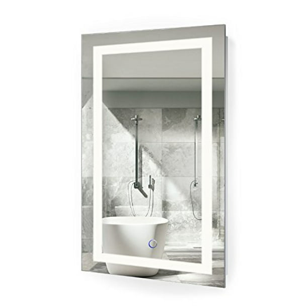 Krugg Led Bathroom Mirror 18 Inch X 30, Installing Led Bathroom Mirror