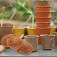 thumbnail image 3 of 1 maceta con cubierta de mantillo de coco para plantas en maceta, ideal para jardín., 3 of 8