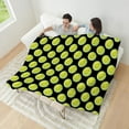 thumbnail image 4 of CafePress - Tennis Balls - Large Plush Fleece Throw Blanket, 80" L x 60" W, 4 of 4