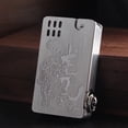 thumbnail image 5 of Kerosene lighter, Top Metal Pocket Lighter Daily Use, Sold Without Fuel.,SKU00902-玫瑰金虎, 5 of 13