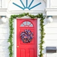 thumbnail image 3 of Utoimkio 16Inch 4th of July Wreath Patriotic American Wreath Handcrafted Red White and Blue Berry Memorial Day Wreath Festival Garland Decorations for Front Door Wall Home Decor, 3 of 9