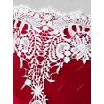 thumbnail image 3 of Más el tamaño del hombro vestido de piel de imitación de terciopelo de Navidad Rosegal Suéteres Cárdigans, 3 of 5