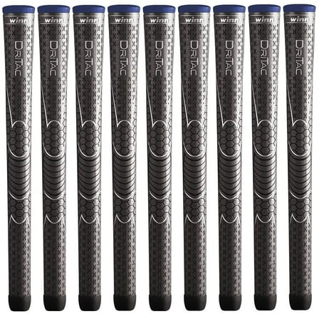 Winn Dri-Tac AVS 6DT-DG Soft Midsize Golf Grips - 10 Piece Performance Set