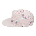 thumbnail image 1 of MIASHUI Kids Outdoor Baseball Cap Toddlers Adjustable Trucker Hat Print Sun Hats,Pink,One Size, 1 of 5