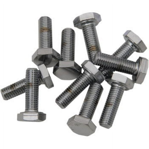 Drag Specialties DS-190626 Fine-Thread Hex-Head Bolts - 1/4in.-28 x 5/8in.