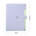 thumbnail image 2 of Carpeta extendida de 2 piezas, tamaño carta, linda carpeta, organizador de carpetas de 5 bolsillos con pestañas, carpeta para la escuela, 2 of 5