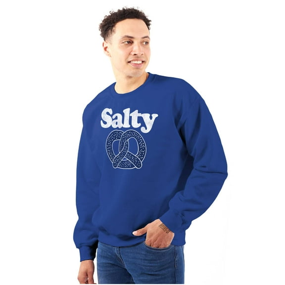 Salty Gourmet Pretzel Hungry Attitude Sweatshirt for Men or Women Brisco Brands X