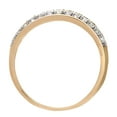 thumbnail image 4 of 9ct Gold Jewelco London 1/4ct Diamond Micro Bead 3 Row Pave Wedding Ring 3.5mm, 4 of 8