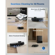 ECOVACS DEEBOT T30S Pro Robot Vacuum and Mop - 11000Pa, ZeroTangle Technology, TruEdge Adaptive Edge Mopping, AI Obstacle Avoidance, Auto-Mop Lifting