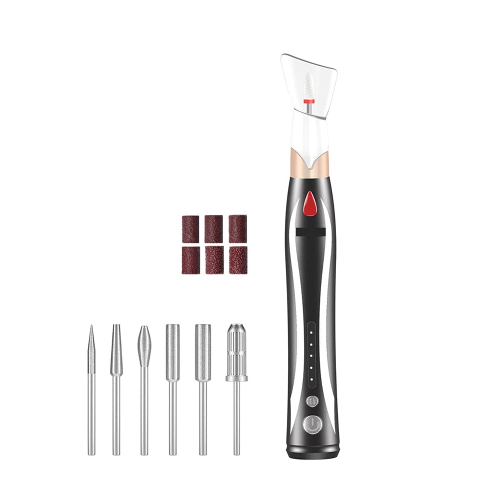 Cordless Electric Nail Drill Machine Rechargeable Nail File Milling Cutter For Manicure Pedicure Gel Remover Sander Nails Tools ,Lightweight and Portable
