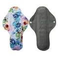 thumbnail image 3 of Aslana 6-Pack Women Cloth Menstrual Sanitary Pads with Wings. Reusable & Washable. 3 Sizes Available for Overnight Heavy flow, Daily flow or Pantyliner., 3 of 5