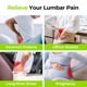 thumbnail image 2 of Almohada de apoyo lumbar AUVON para silla de oficina, viscoelástica, 2 of 8