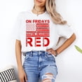 thumbnail image 2 of Remember Everyone Deployed T-Shirt, On Fridays We Wear Red Patriotic Tee, American Flag Military Support Shirt, 2 of 6