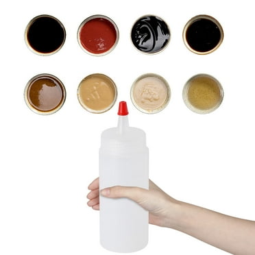 MLINS  20 Pcs Squirt Bottles for Liquids Ketchup Squeeze Salad Dressing Dispenser