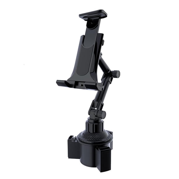 Yammee Adjustable Arm Car Cupholder Mount Stand for Tablets and Smartphones in Car