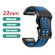 thumbnail image 2 of Correa deportiva de silicona blanda para correa Garmin Fenix ​​7/6 Pro/5 de 22 mm (negro azul) WDOplteas Para estrenar, 2 of 9