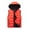 Orange, variant on Miluxas Men's Outdoor Winter Vest Outerwear Hooded Padded Puffer Sleeveless Vest