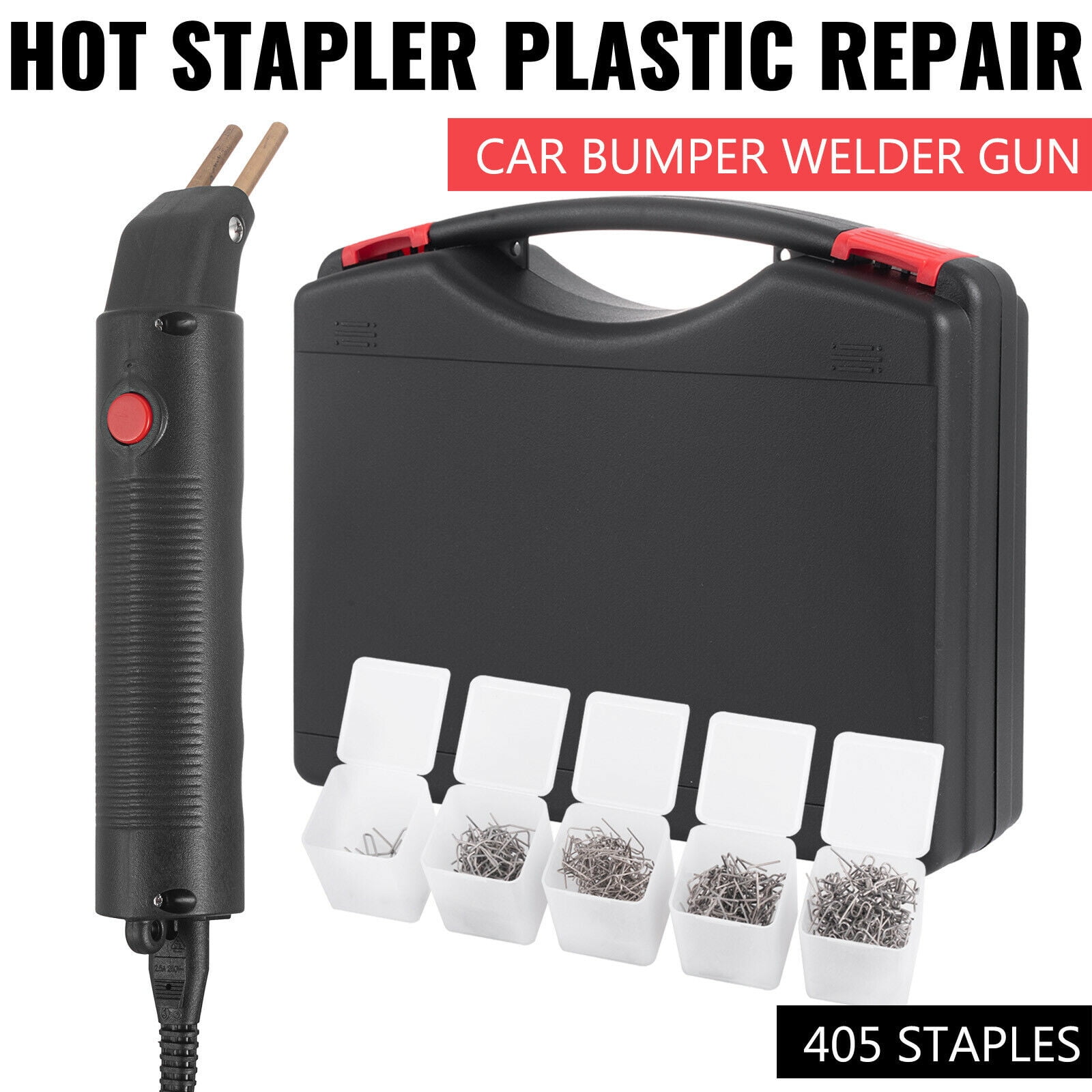 100x 0.8mm Staples Hot Stapler Bumper Fender Weld Gun Plastic Repair Tool Useful