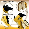thumbnail image 3 of Fedpow Wings of Fire Dragon Wings Dragon Plush Stuffed Animal Plushies Toys Cute Fire Dragon Stuffy Figure Gift for Kids Boys Girls Fans(Yellow), 3 of 12