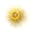 gold, yellow, variant on Ardeola - Medusa Rainbow - 16 in Bohemian Boho Sunburst Wall Clock