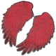 thumbnail image 5 of EeaseMX Parches de alas con lentejuelas bordadas, apliques bordados para ropa, jeans y camisetas (rojo), 5 of 8