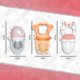 thumbnail image 2 of Chupones alimentadores para frutas y papillas con tapa libre de bpa, dibujos animados, 4m+ 3 piezas, 2 of 9