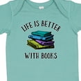 thumbnail image 4 of Inktastic Life's Better with Books Boys or Girls Baby Bodysuit, 4 of 5