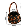 thumbnail image 2 of Children's Trick-Or-Treat Candy Bag Festive Spooky Patterns Lightweight Comfortable Handle Party Photo Prop Multipurpose Storage For All Ages, 2 of 5