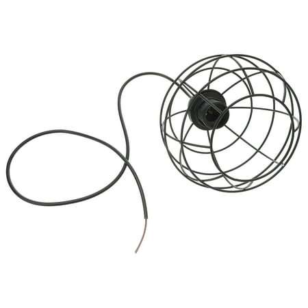 

Vintage Pendant Light Lantern Iron Single Head Hanging Ceiling Light Chandelier Pendant Lamp (Black)