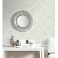 thumbnail image 6 of Seabrook Designs Morning Mist Genevieve Damask Prepasted Wallpaper, 6 of 8