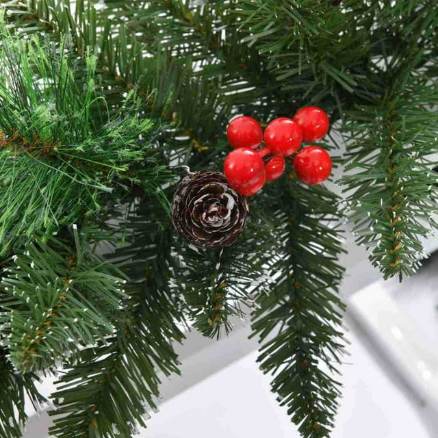 Light Up Christmas Garland, Xmas Decorations - 2.7 Meters New with Lights Rattan Christmas Decorations PVC Material Christmas Tree Decoration Pendant